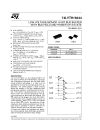 Datasheet 74LVTH16244LBR manufacturer STMicroelectronics