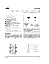 Datasheet 74LVX02MTR manufacturer STMicroelectronics