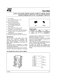 Datasheet 74LVX03TTR manufacturer STMicroelectronics