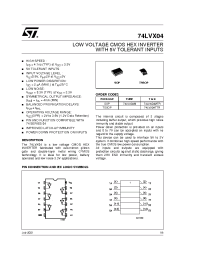 Datasheet 74LVX04 manufacturer STMicroelectronics