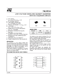 Datasheet 74LVX14MTR manufacturer STMicroelectronics