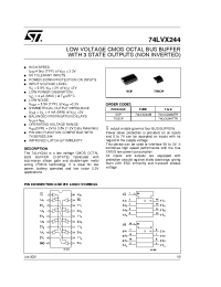 Datasheet 74LVX244TTR manufacturer STMicroelectronics