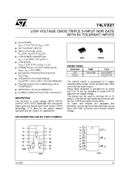 Datasheet 74LVX27M manufacturer STMicroelectronics