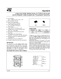 Datasheet 74LVX74MTR manufacturer STMicroelectronics