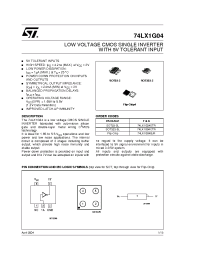 Datasheet 74LX1G04BJR manufacturer STMicroelectronics