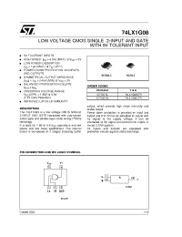 Datasheet 74LX1G08 manufacturer STMicroelectronics