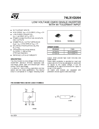 Datasheet 74LX1GU04STR manufacturer STMicroelectronics