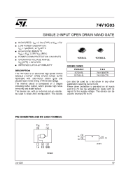 Datasheet 74V1G03STR manufacturer STMicroelectronics
