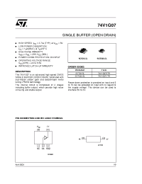 Datasheet 74V1G07STR manufacturer STMicroelectronics