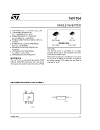 Datasheet 74V1T04S manufacturer STMicroelectronics