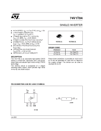 Datasheet 74V1T04STR manufacturer STMicroelectronics