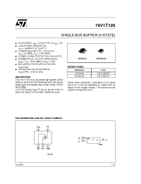 Datasheet 74V1T125CTR manufacturer STMicroelectronics
