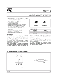 Datasheet 74V1T14CTR manufacturer STMicroelectronics