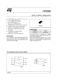 Datasheet 74V2G08STR manufacturer STMicroelectronics