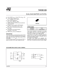 Datasheet 74V2G125STR manufacturer STMicroelectronics