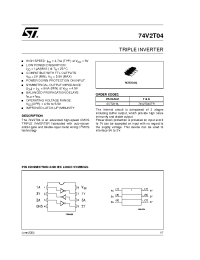 Datasheet 74V2T04STR manufacturer STMicroelectronics