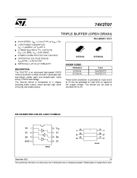 Datasheet 74V2T07CTR manufacturer STMicroelectronics
