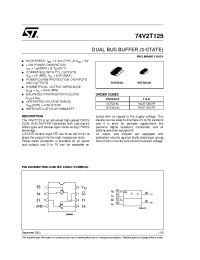 Datasheet 74V2T125STR manufacturer STMicroelectronics