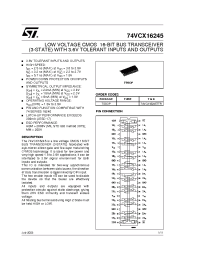 Datasheet 74VCX16245TTR manufacturer STMicroelectronics