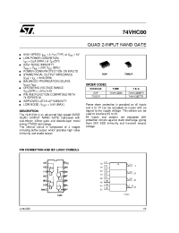 Datasheet 74VHC00T manufacturer STMicroelectronics
