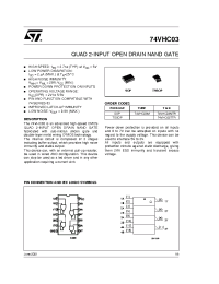 Datasheet 74VHC03MTR manufacturer STMicroelectronics