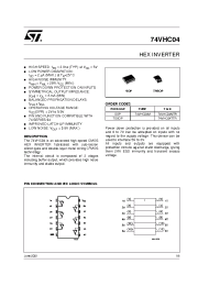 Datasheet 74VHC04TTR manufacturer STMicroelectronics