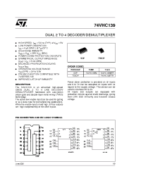 Datasheet 74VHC139TTR manufacturer STMicroelectronics