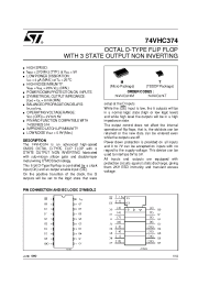 Datasheet 74VHC374T manufacturer STMicroelectronics