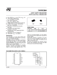 Datasheet 74VHC594MTR manufacturer STMicroelectronics