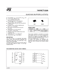 Datasheet 74VHCT125AMTR manufacturer STMicroelectronics