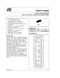 Datasheet 74VHCT16240ATTR manufacturer STMicroelectronics