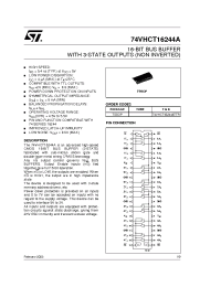 Datasheet 74VHCT16244ATTR manufacturer STMicroelectronics