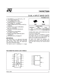 Datasheet 74VHCT20ATTR manufacturer STMicroelectronics
