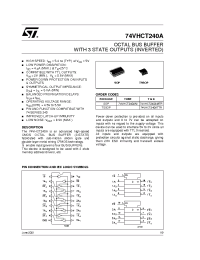 Datasheet 74VHCT240AMTR manufacturer STMicroelectronics