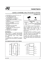 Datasheet 74VHCT257AMTR manufacturer STMicroelectronics