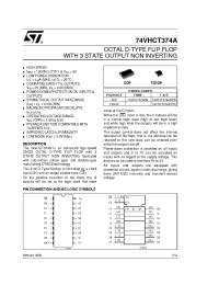 Datasheet 74VHCT374AM manufacturer STMicroelectronics