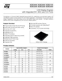Datasheet ADE3100 manufacturer STMicroelectronics