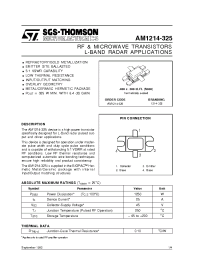 Datasheet AM1214-325 manufacturer STMicroelectronics