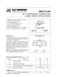 Datasheet AM81214-006 manufacturer STMicroelectronics