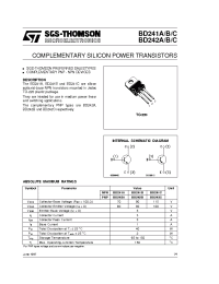 Datasheet BD241A manufacturer STMicroelectronics