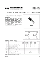 Datasheet BD434 manufacturer STMicroelectronics