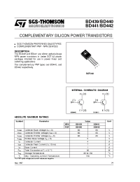 Datasheet BD439 manufacturer STMicroelectronics