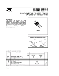 Datasheet BDX33C manufacturer STMicroelectronics