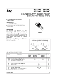 Datasheet BDX54B manufacturer STMicroelectronics