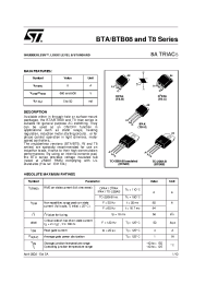 Datasheet BTA08-600CWRG manufacturer STMicroelectronics