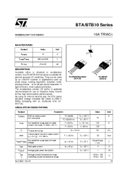 Datasheet BTA10-600BW manufacturer STMicroelectronics