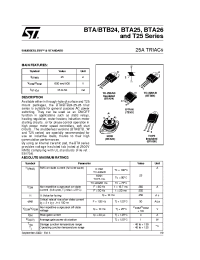 Datasheet BTA24-600BW manufacturer STMicroelectronics