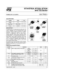 Datasheet BTA26-700B manufacturer STMicroelectronics