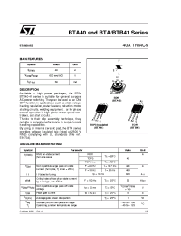 Datasheet BTA40 manufacturer STMicroelectronics