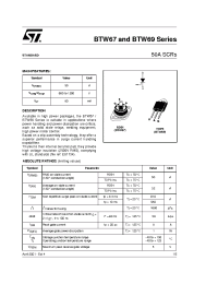 Datasheet BTW67-600 manufacturer STMicroelectronics